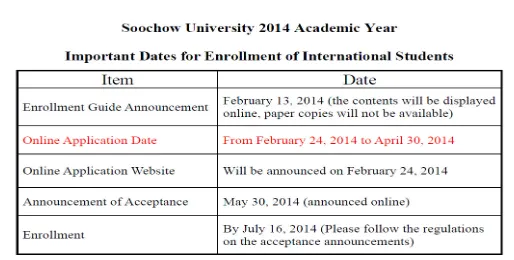 2014 Academic Year Enrollment Guide for International Students